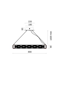 Люстра подвесная Festo Chrome FL1052-10P