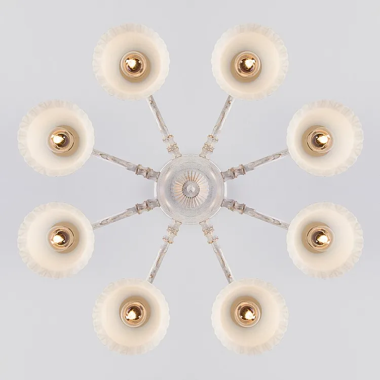 Светильник потолочный Eurosvet Campina 60107/8 белый с золотом