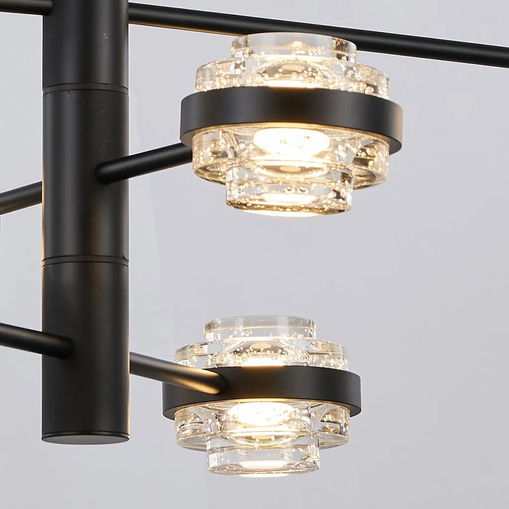 Люстра на штанге Delight Collection Indiana MX22030002-6A black/clear