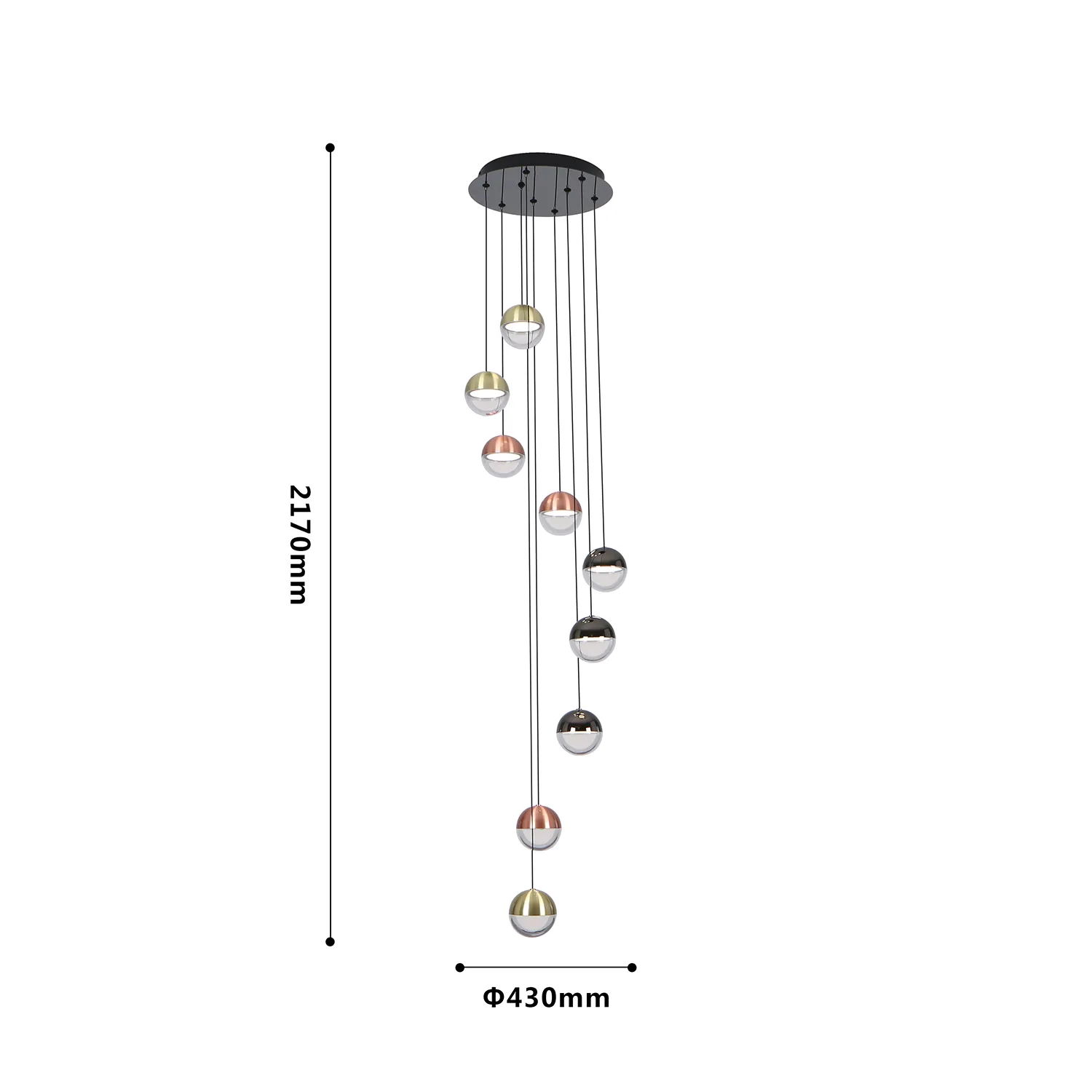 Люстра потолочная Favourite LUNA 4371-9P