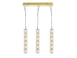 Горизонтальная композиция 8240 из трех подвесных светильников золото №92 Newport 8240 Горизонтальная композиция 8240 из трех подвесных светильников золото №92
