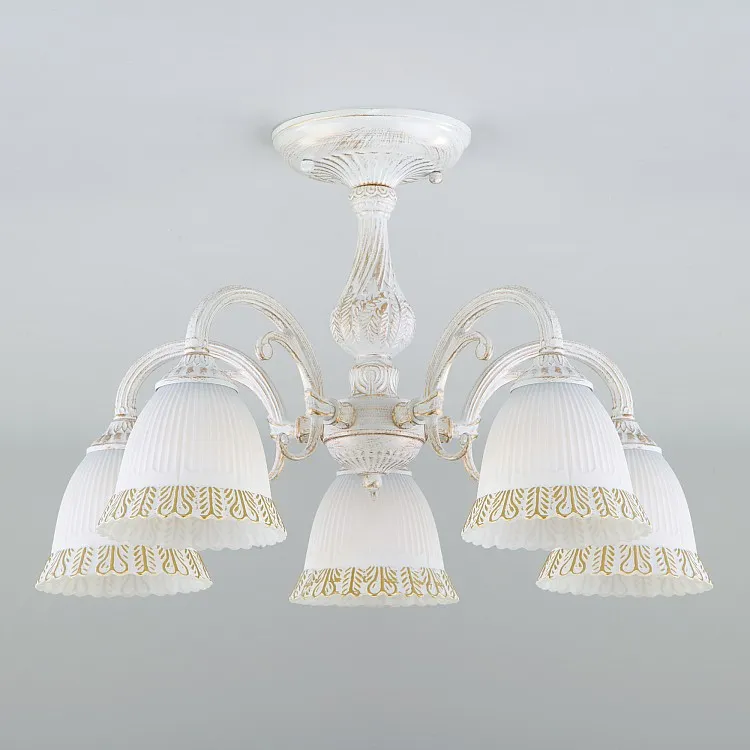 Светильник потолочный Eurosvet Campina 60107/5 белый с золотом