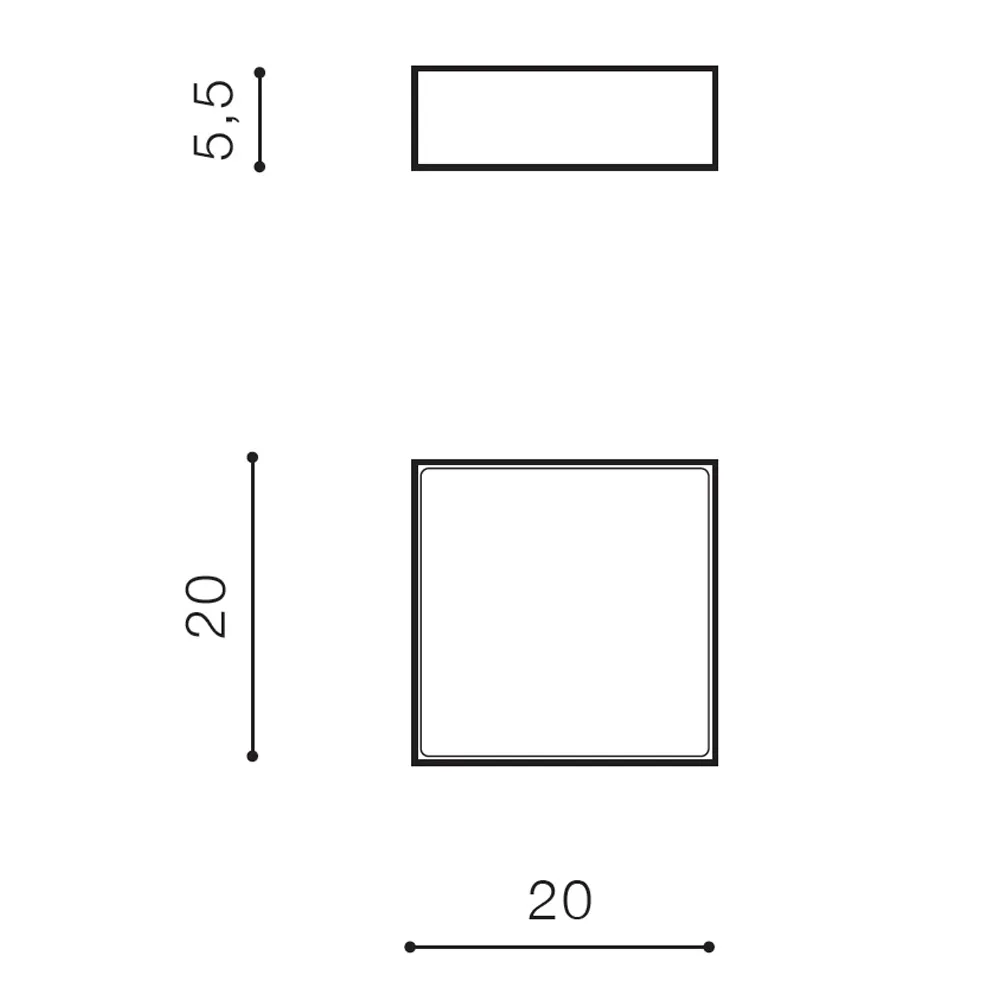 Светильник потолочный Azzardo Casper Square AZ4499