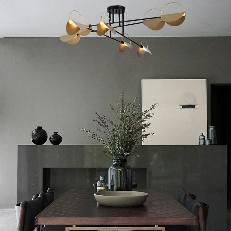 Люстра потолочная на штанге Eurosvet Grazia 70148/8 черный/золото