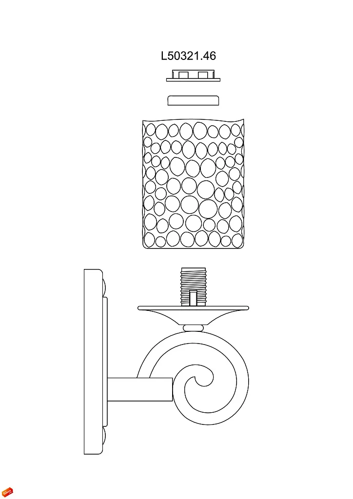 Бра L'Arte Luce Fort L50321.46