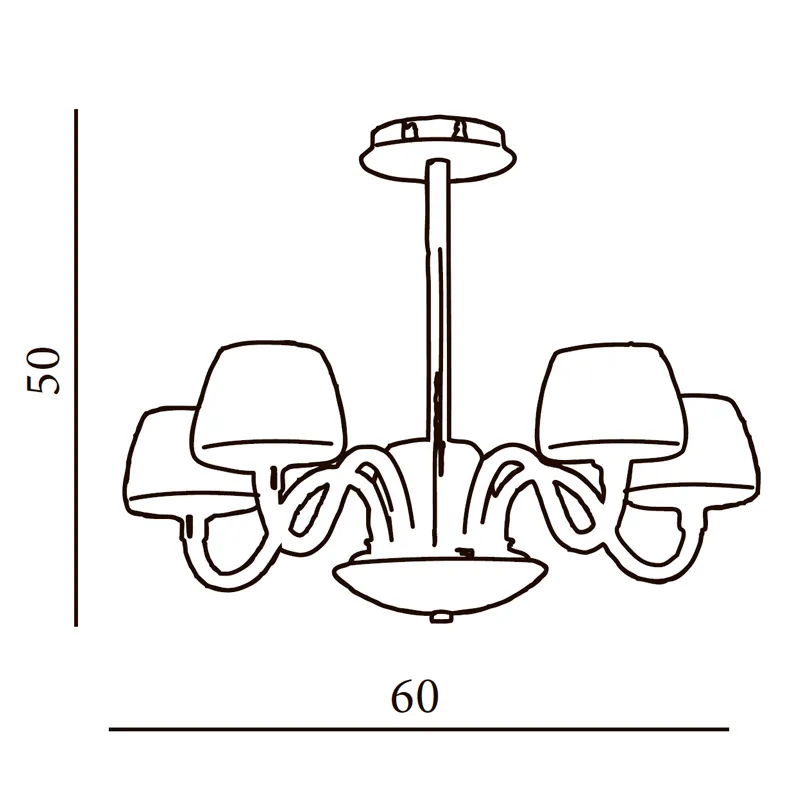 Люстра подвесная Azzardo Gloria 5 AZ0175