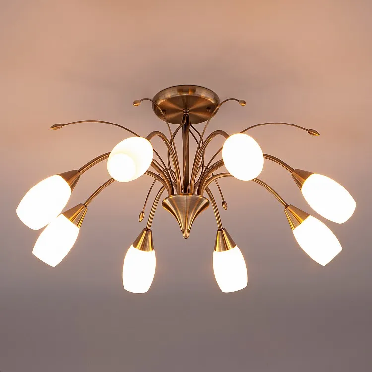 Светильник потолочный Eurosvet Ginevra 30280/8 античная бронза