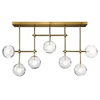 Люстра потолочная Delight Collection Globe Mobile KG0835P-7A brass
