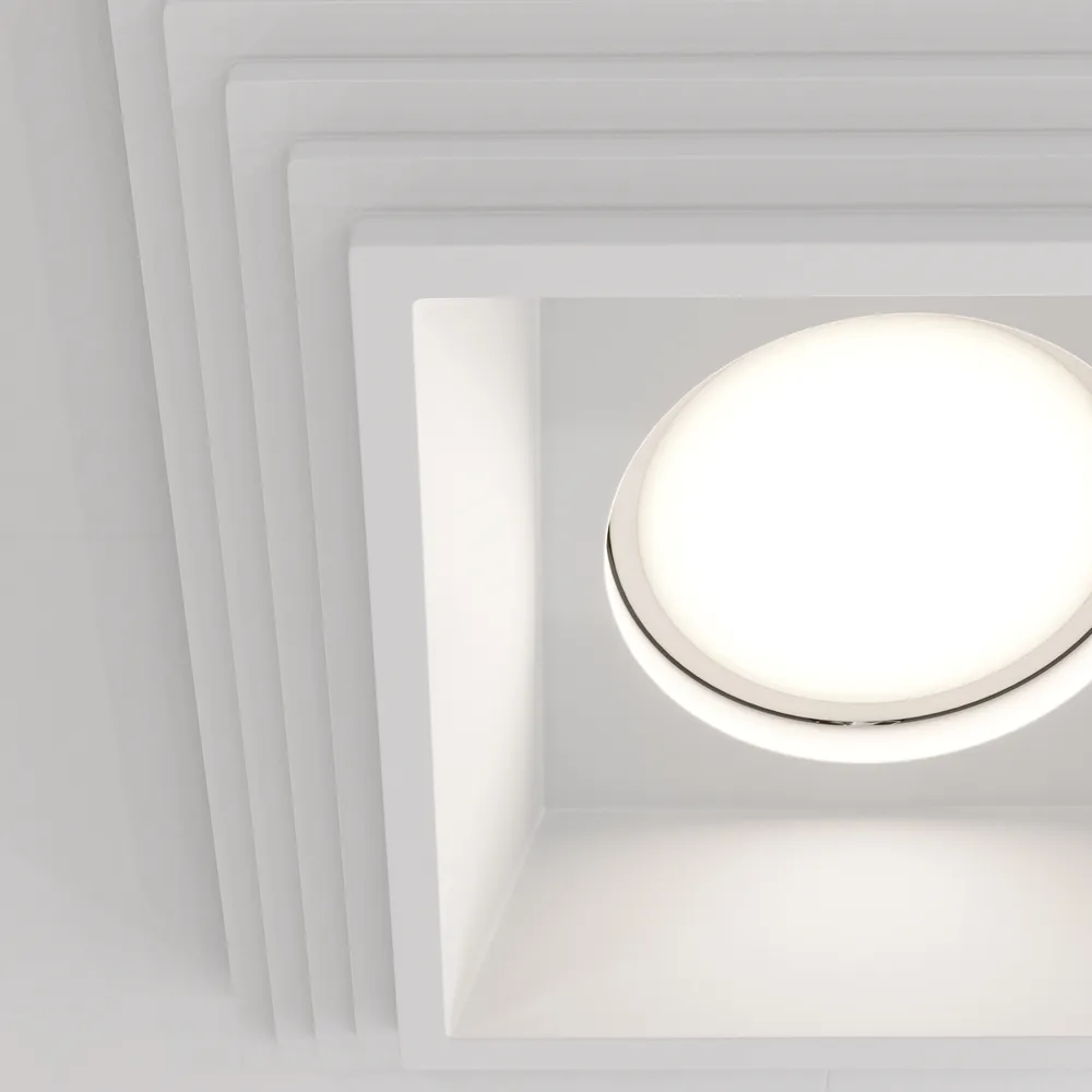 Встраиваемый светильник Maytoni Gyps Modern DL005-1-01-W