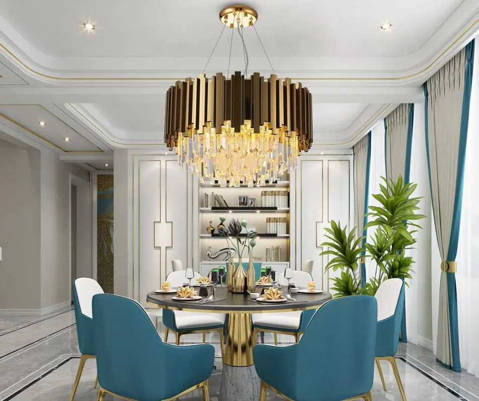 Люстра подвесная Delight Collection Barclay A006-600 L6 gold