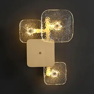Светильник настенный Delight Collection Wall lamp MT9050-3W brass