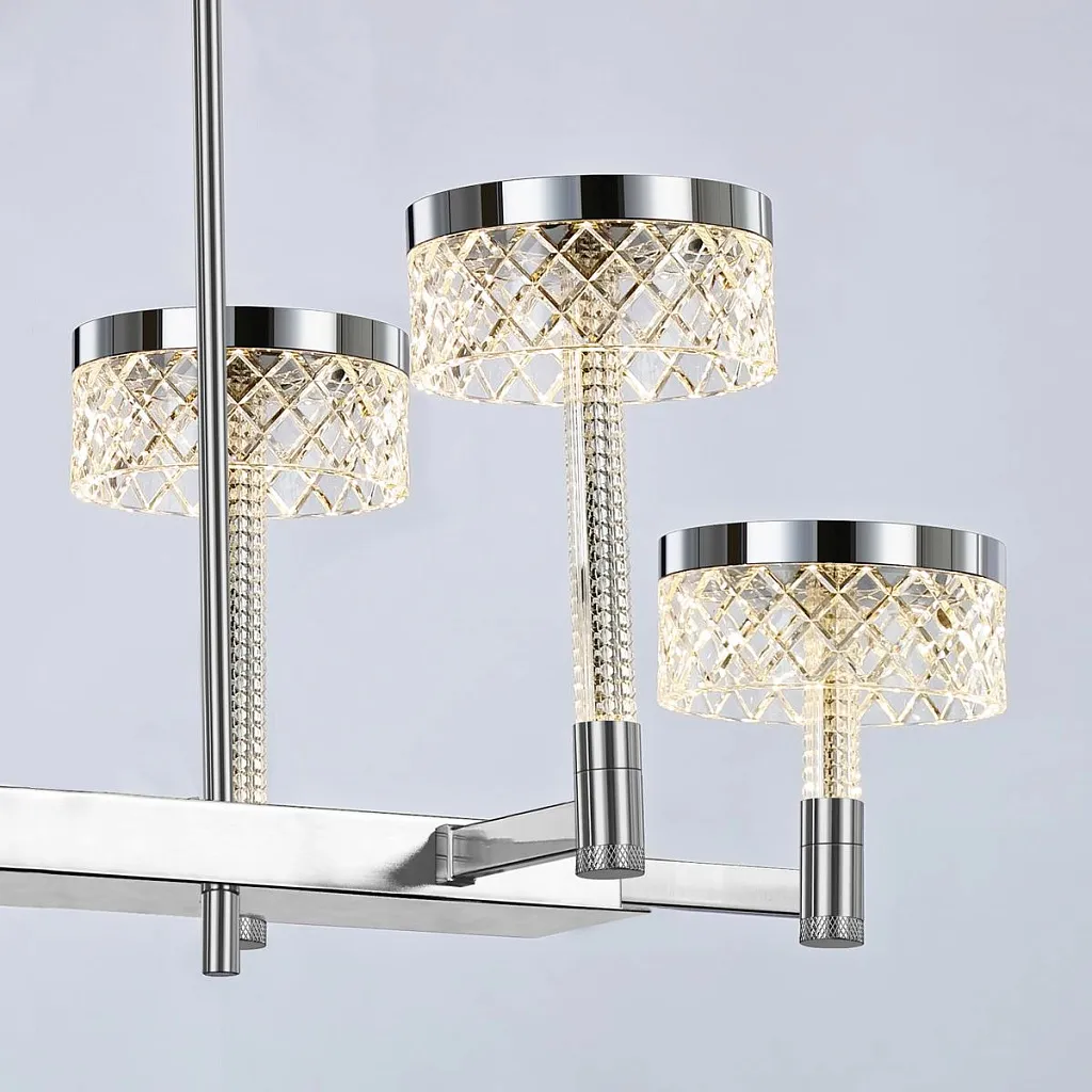 Люстра на штанге Delight Collection Diamond cut MD21020075-6B chrome