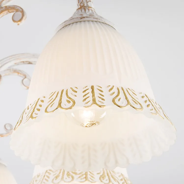 Светильник потолочный Eurosvet Campina 60107/8 белый с золотом