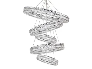 Вертикальная композиция 10120 из пяти колец шириной в один хрусталь хром №34 Newport 10120 Вертикальная композиция 10120 из пяти колец шириной в один хрусталь хром №34