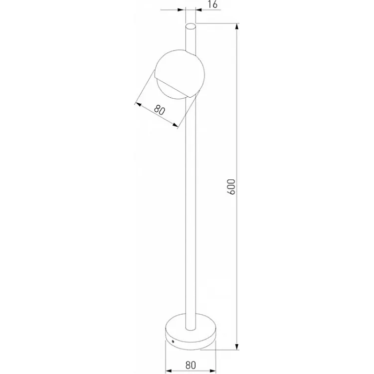 Фонарь наземный Elektrostandard Ball 35143/F