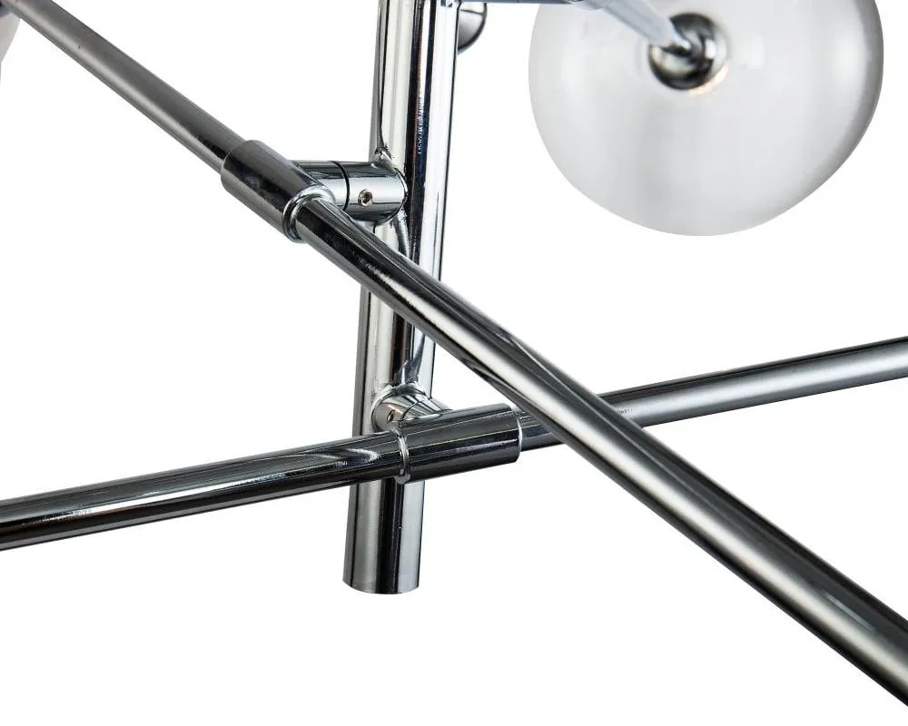 Люстра на штанге Delight Collection Globe Mobile KG0835P-6 chrome