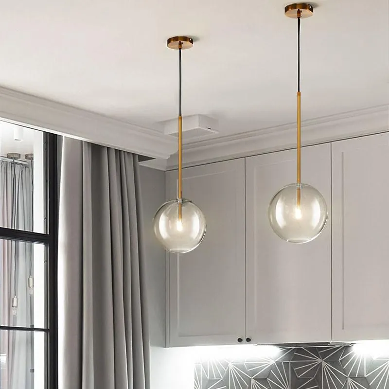 Светильник подвесной Delight Collection Ball Sola 9217P/D200 gold