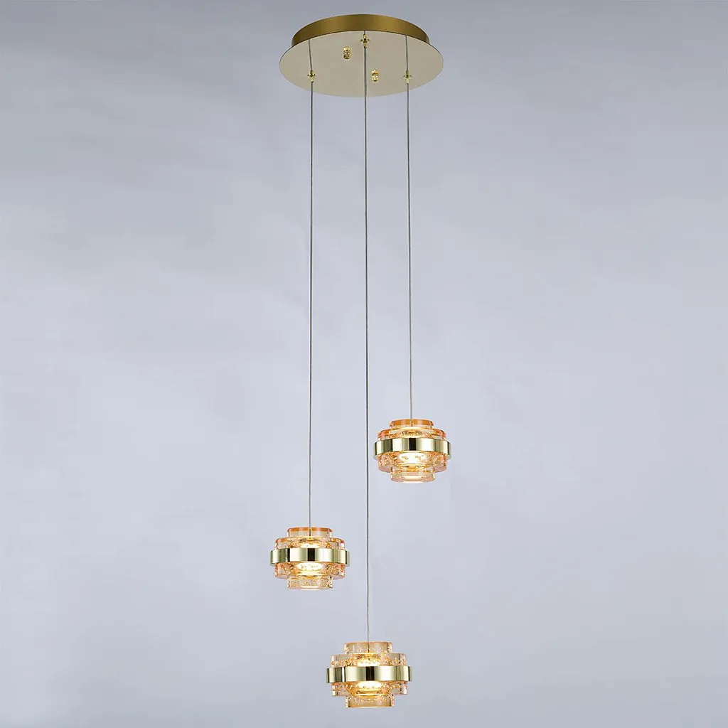 Светильник подвесной Delight Collection Indiana MD22030002-3A gold/champagne