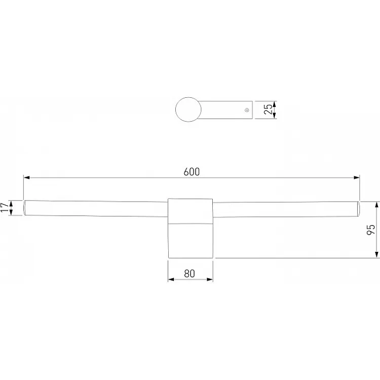 Подсветка для зеркал Elektrostandard Luar 40125/LED латунь