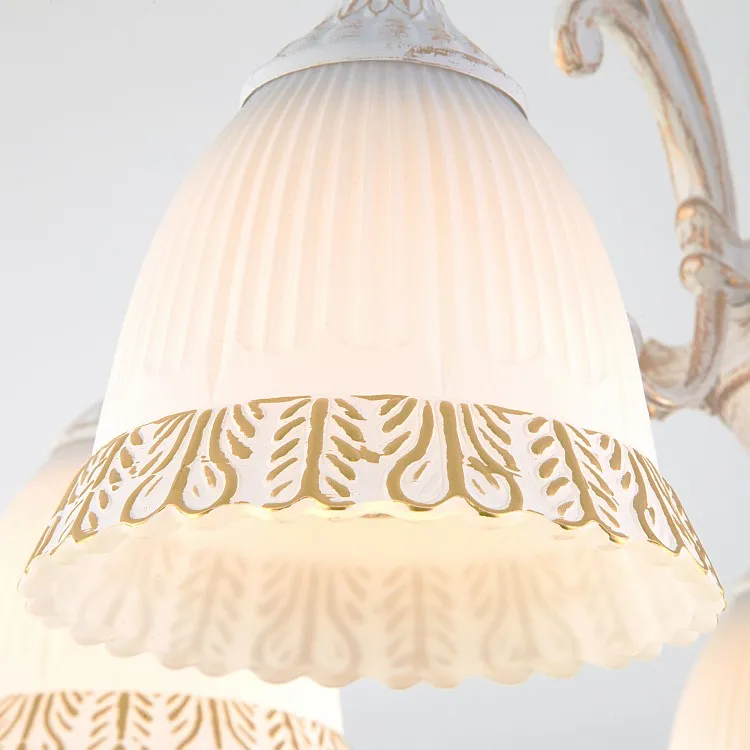 Светильник потолочный Eurosvet Campina 60107/5 белый с золотом