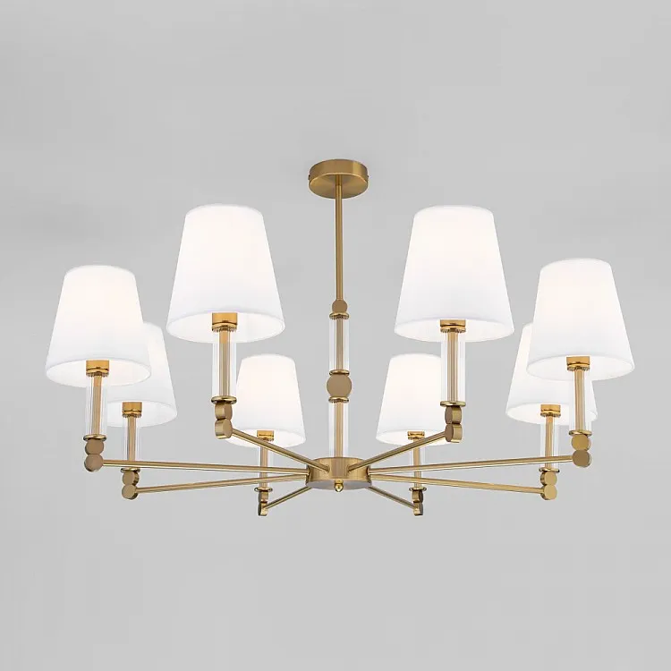 Люстра потолочная на штанге Eurosvet Conso 60145/8 латунь