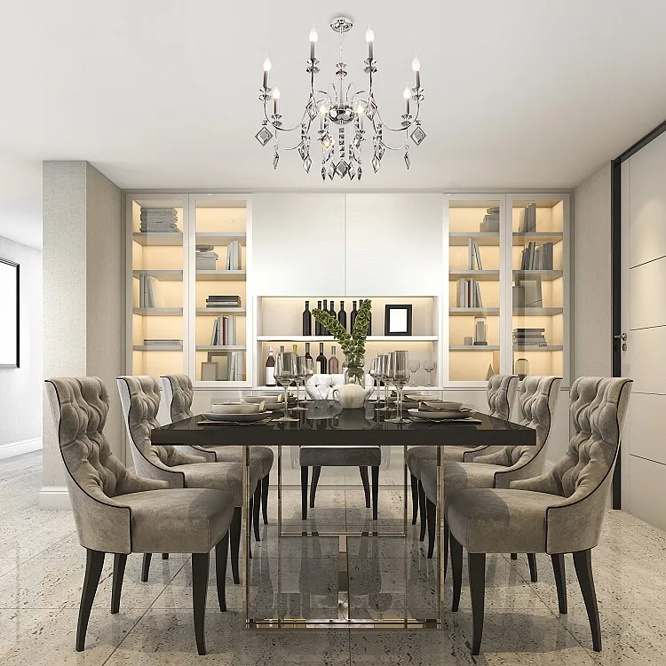 Светильник подвесной Eurosvet Telao 10120/8 хром/дымчатый хрусталь Strotskis Smart