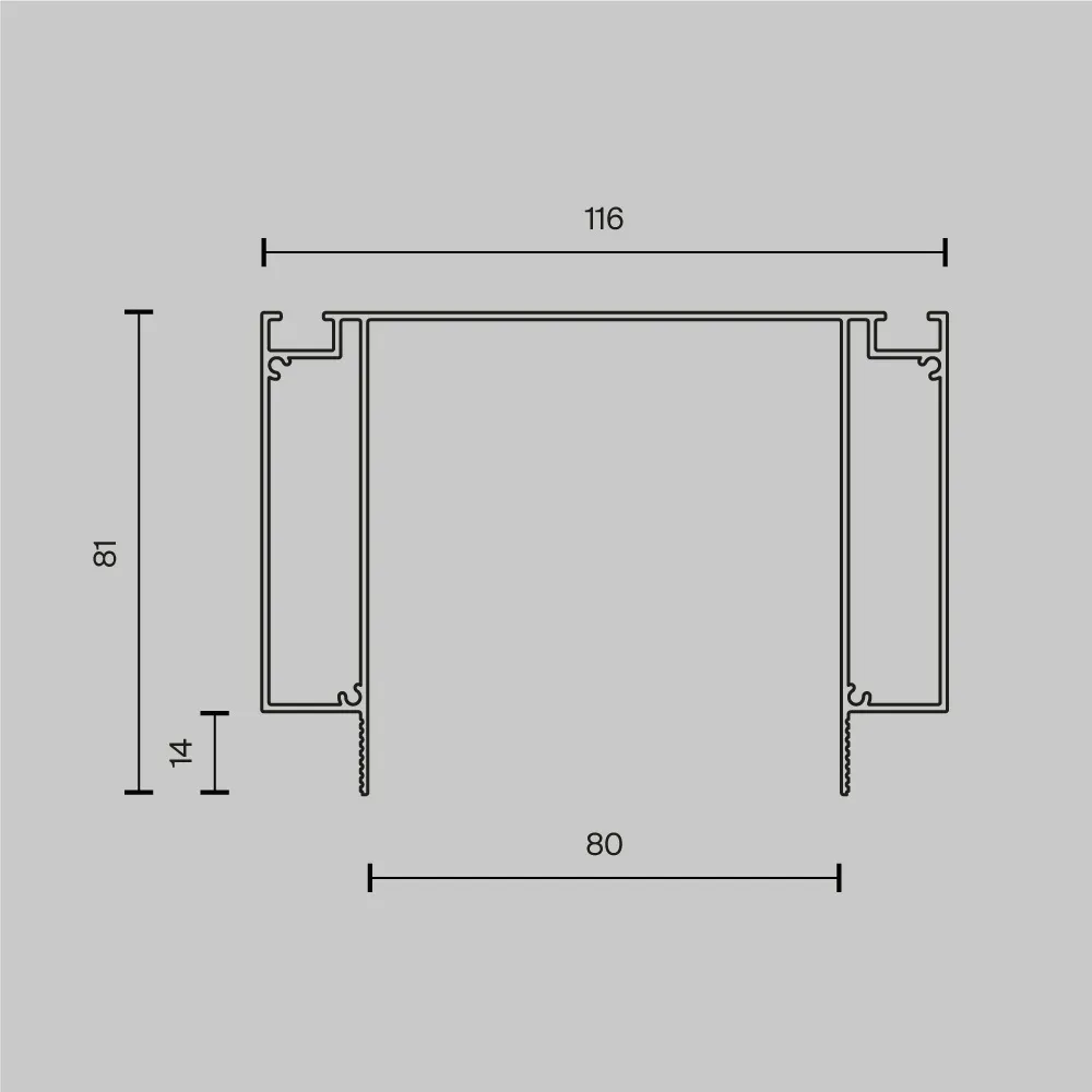 Алюминиевый профиль Maytoni ALM-11681-PL-W-2M