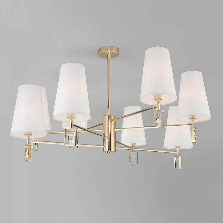 Люстра потолочная на штанге Eurosvet Milazzo 60137/8 золото