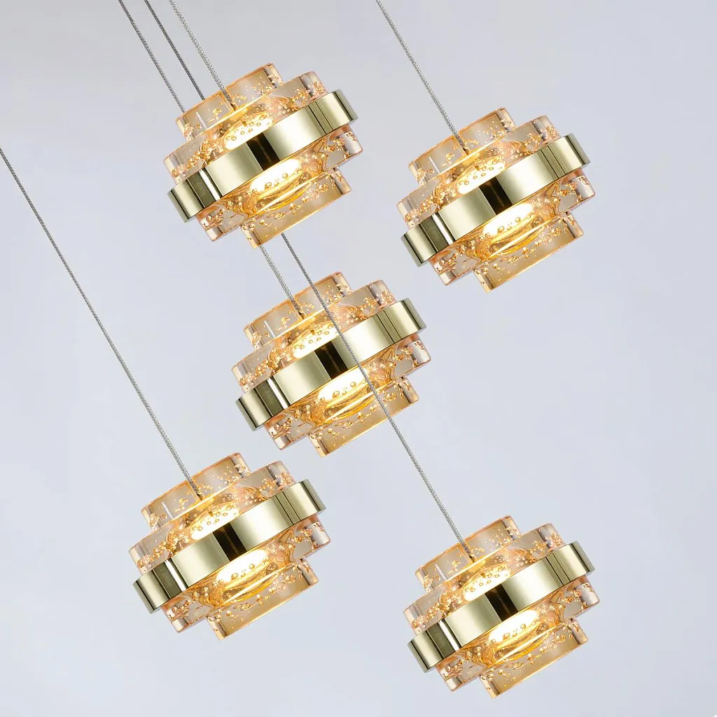 Светильник подвесной Delight Collection Indiana MD22030002-5A gold/champagne