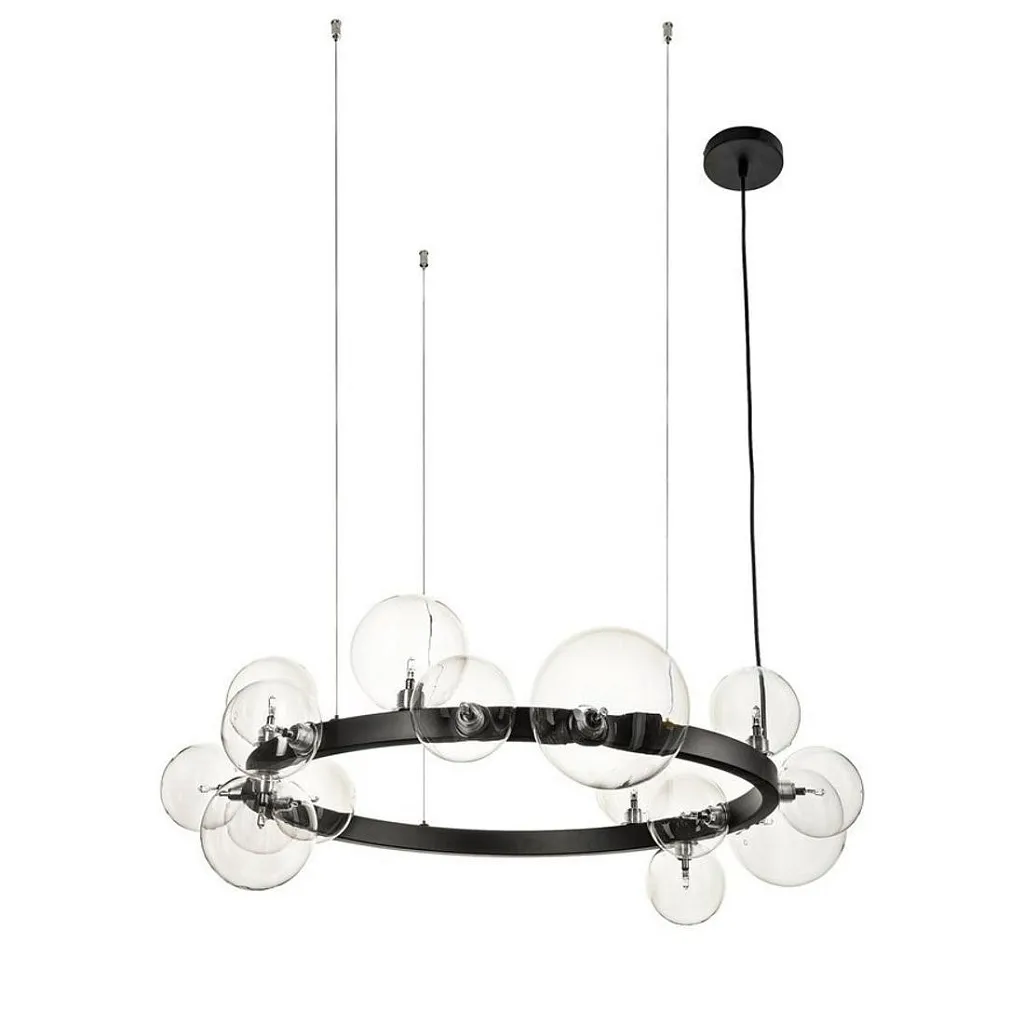 Люстра подвесная Delight Collection Art Deco Bubble 8828P/S black/clear