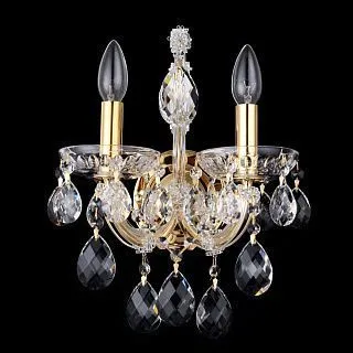 Бра Crystal Lux ISABEL AP2 GOLD/TRANSPARENT