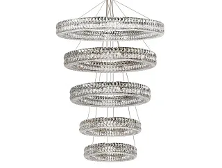 Вертикальная композиция 10120 из пяти колец шириной в один хрусталь хром №67 Newport 10120 Вертикальная композиция 10120 из пяти колец шириной в один хрусталь хром №67