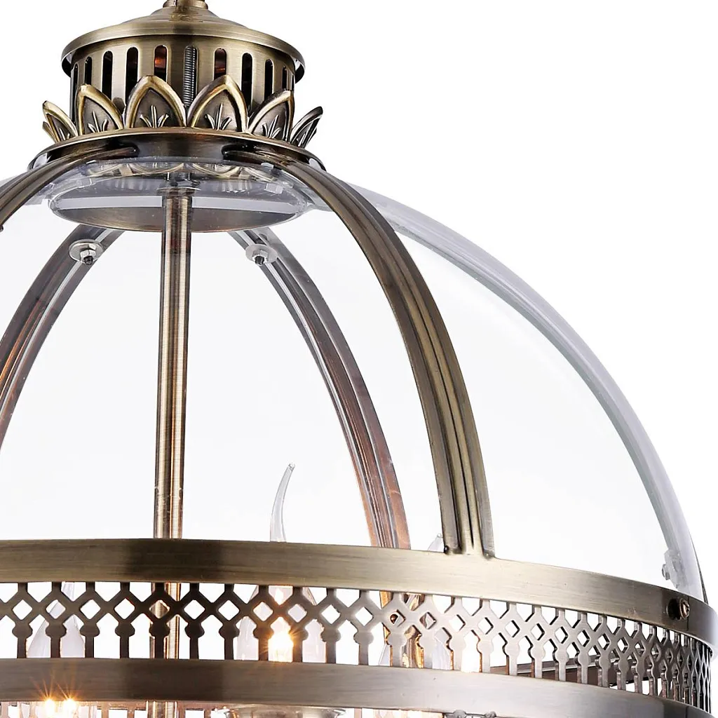 Люстра подвесная Delight Collection Residential KM0115P-4M antique brass