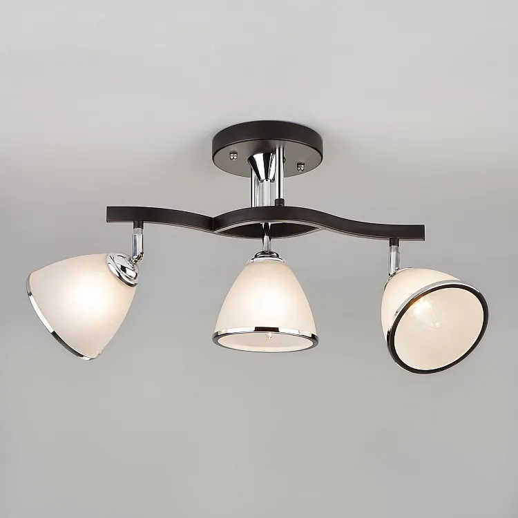 Светильник потолочный Eurosvet Ontario 9612/3 хром/венге