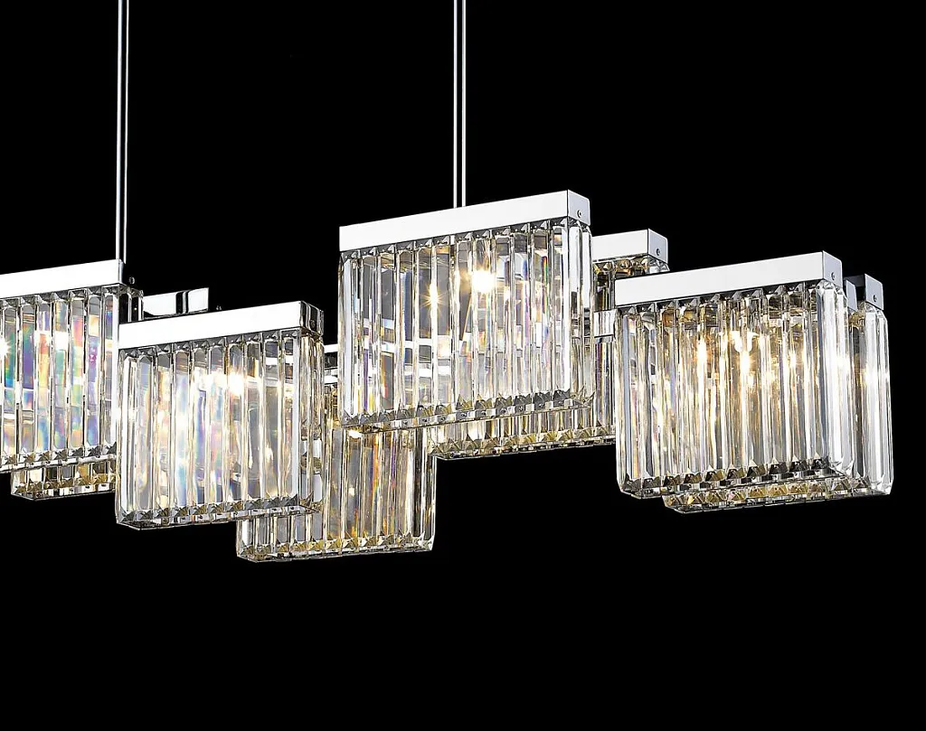 Люстра на штанге Delight Collection Broadway EP68031L-10 chrome