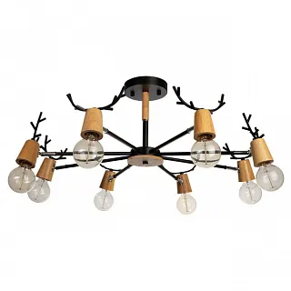 Люстра на штанге Loft it Sven 10024/8 Black