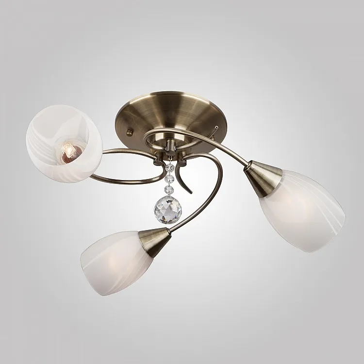 Светильник потолочный Eurosvet Virginia 30100/3 античная бронза