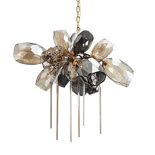 Люстра подвесная Delight Collection Britannica 8898P/AL gold/smoky