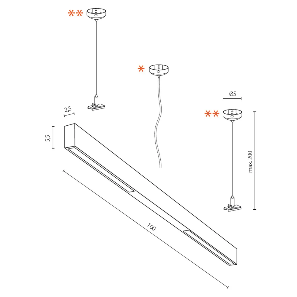 Светильник трековый Azzardo Track Magnetic AZ4798