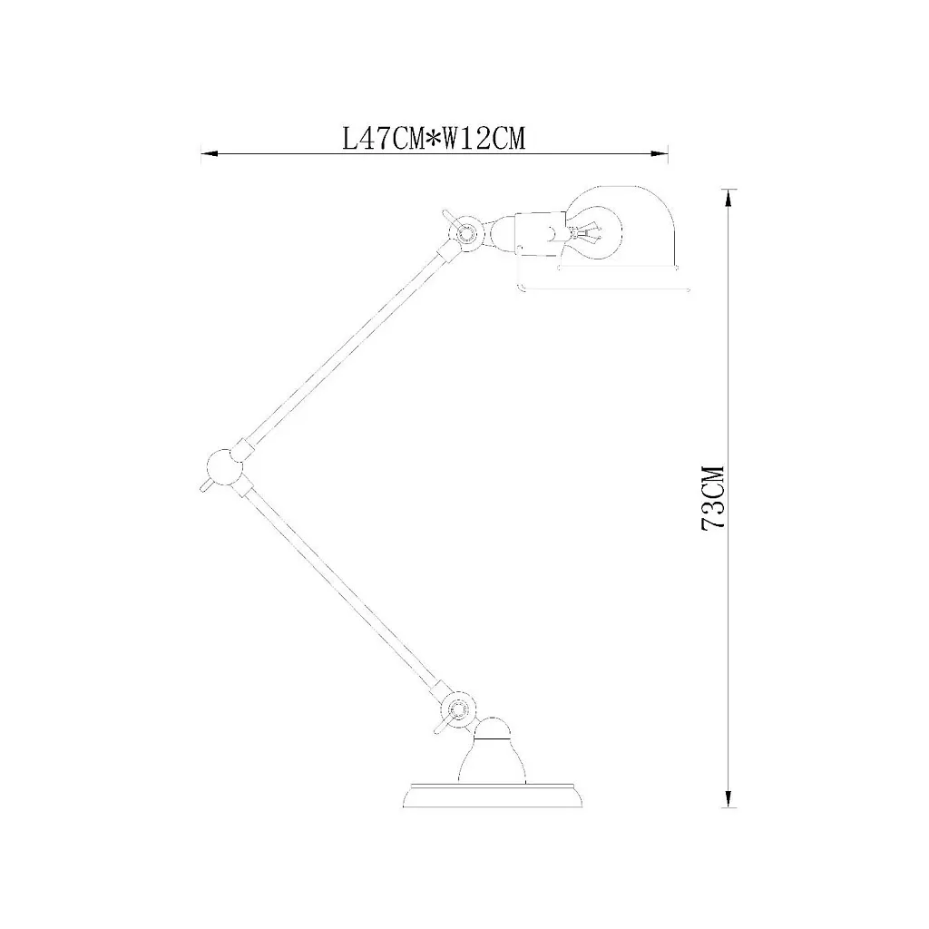 Настольная лампа Delight Collection Table Lamp KM037T-1S chrome
