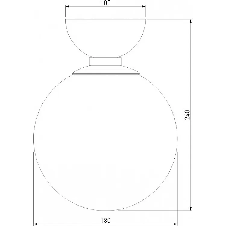 Светильник настенно-потолочный Eurosvet Bubble 30197/1 золото