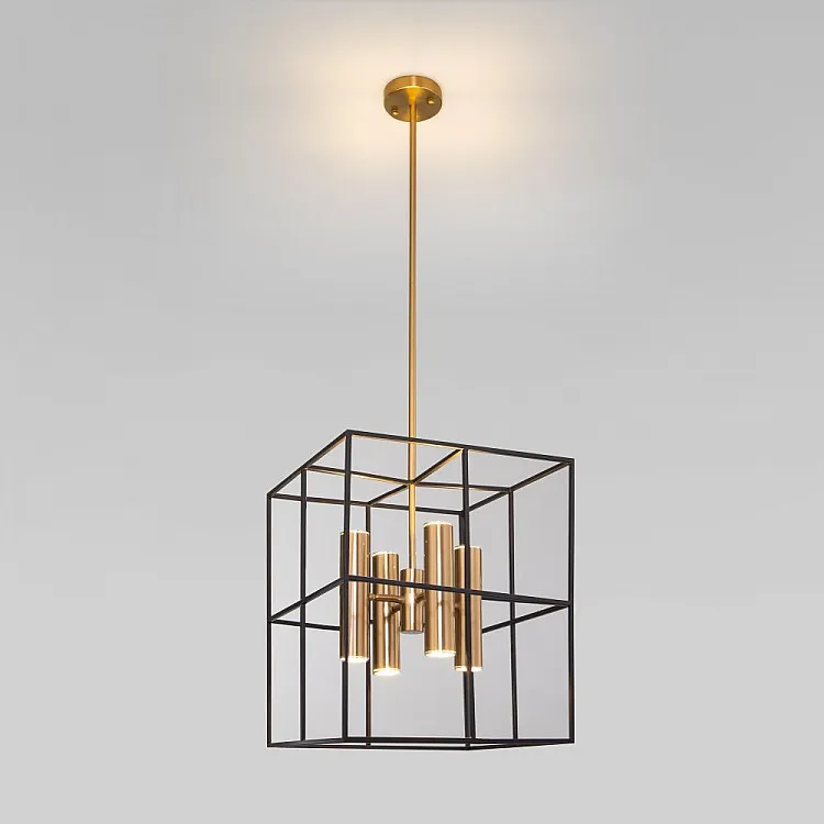 Люстра потолочная на штанге Eurosvet Adamson 70142/8 латунь