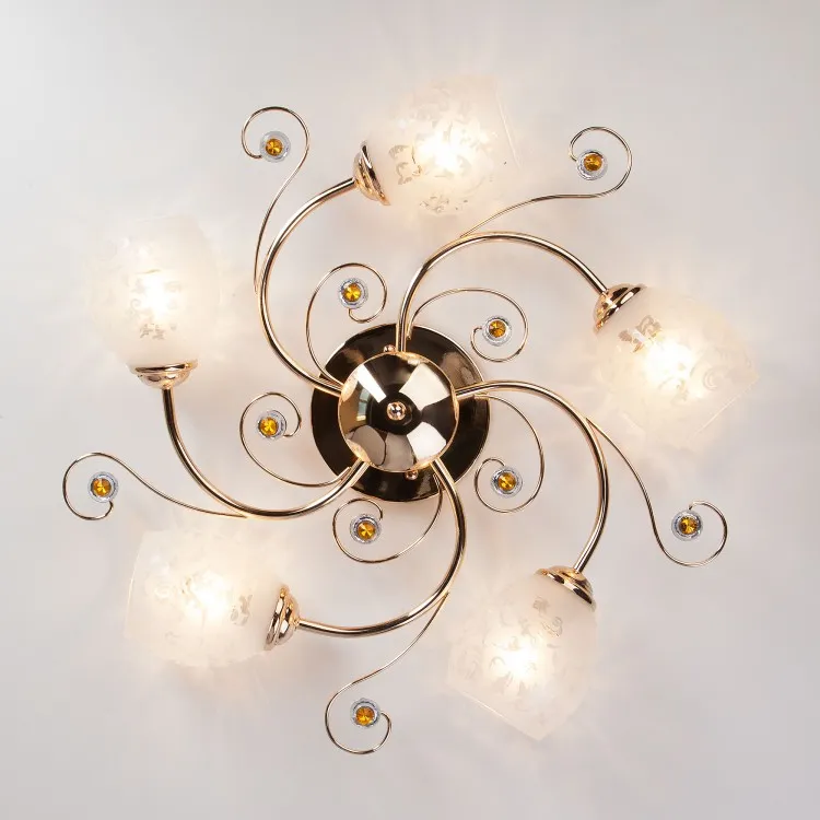 Светильник потолочный Eurosvet Roksana 9677/5 золото