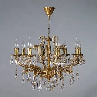 Люстра подвесная Ambiente by Brizzi 8828/8 AB Tear Drop