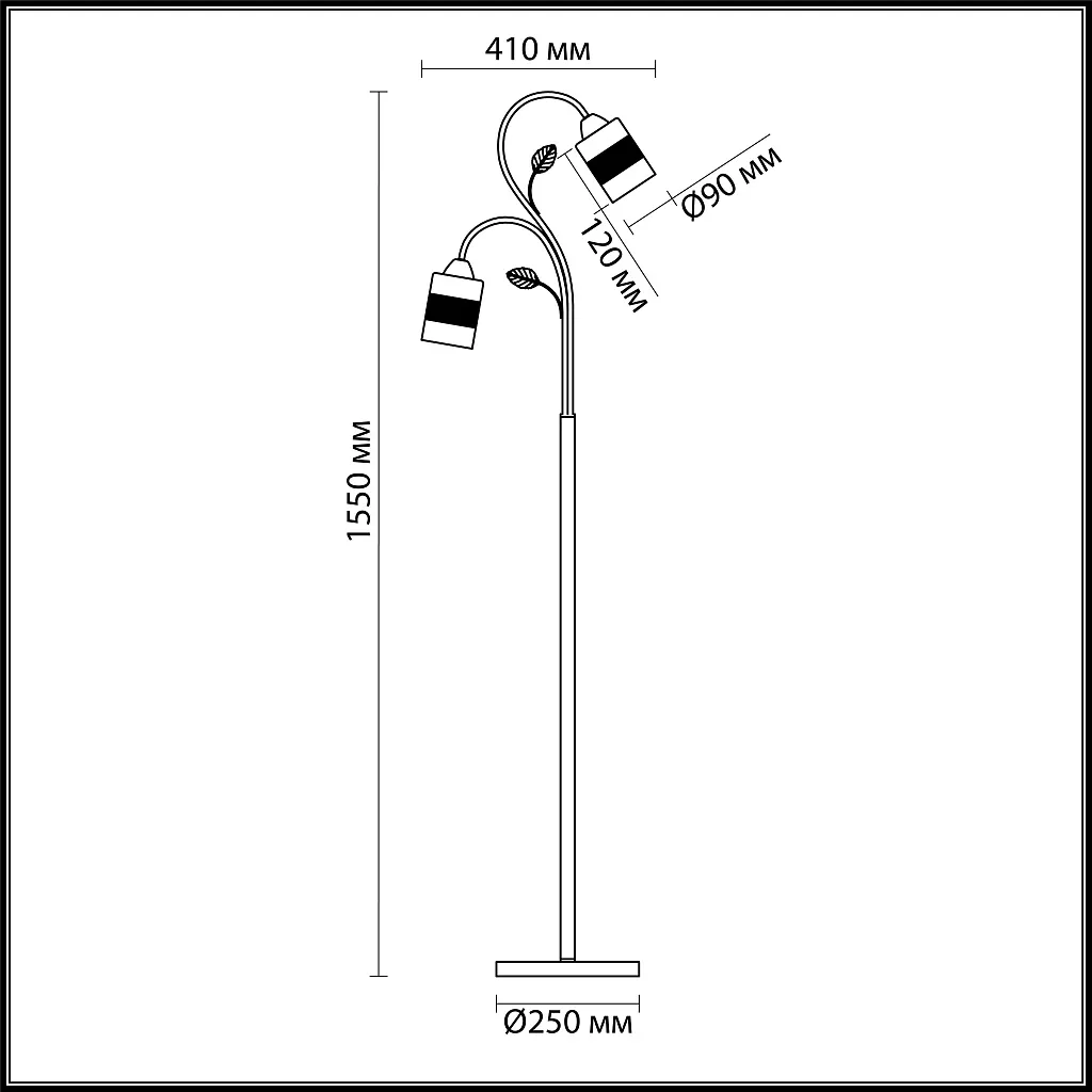 Торшер Lumion Filla 3029/2F