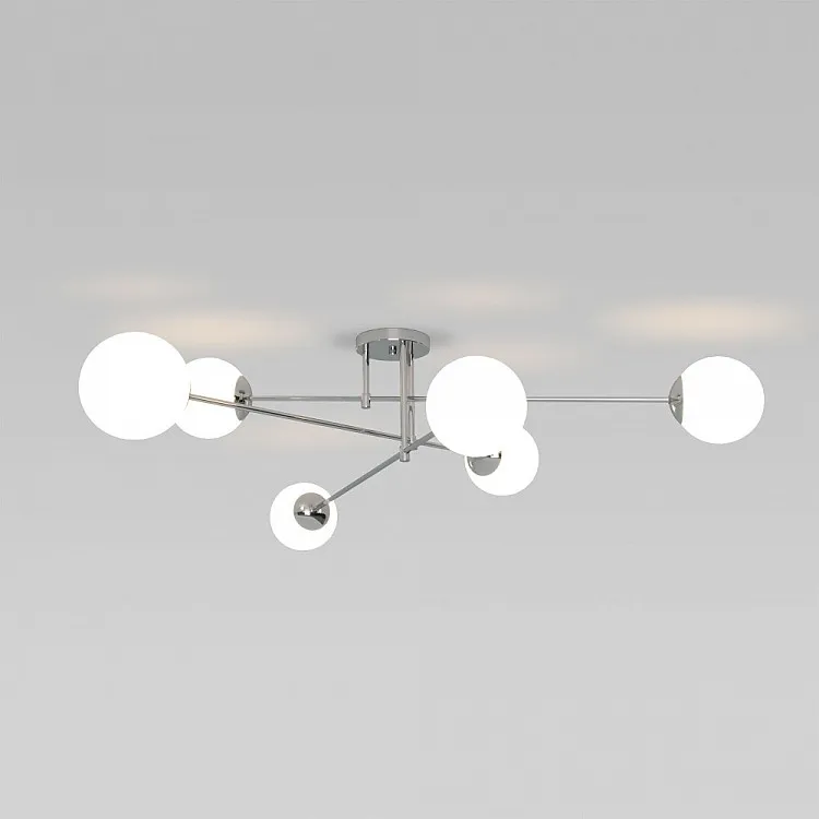 Люстра потолочная на штанге Eurosvet Netz 30181/6 хром