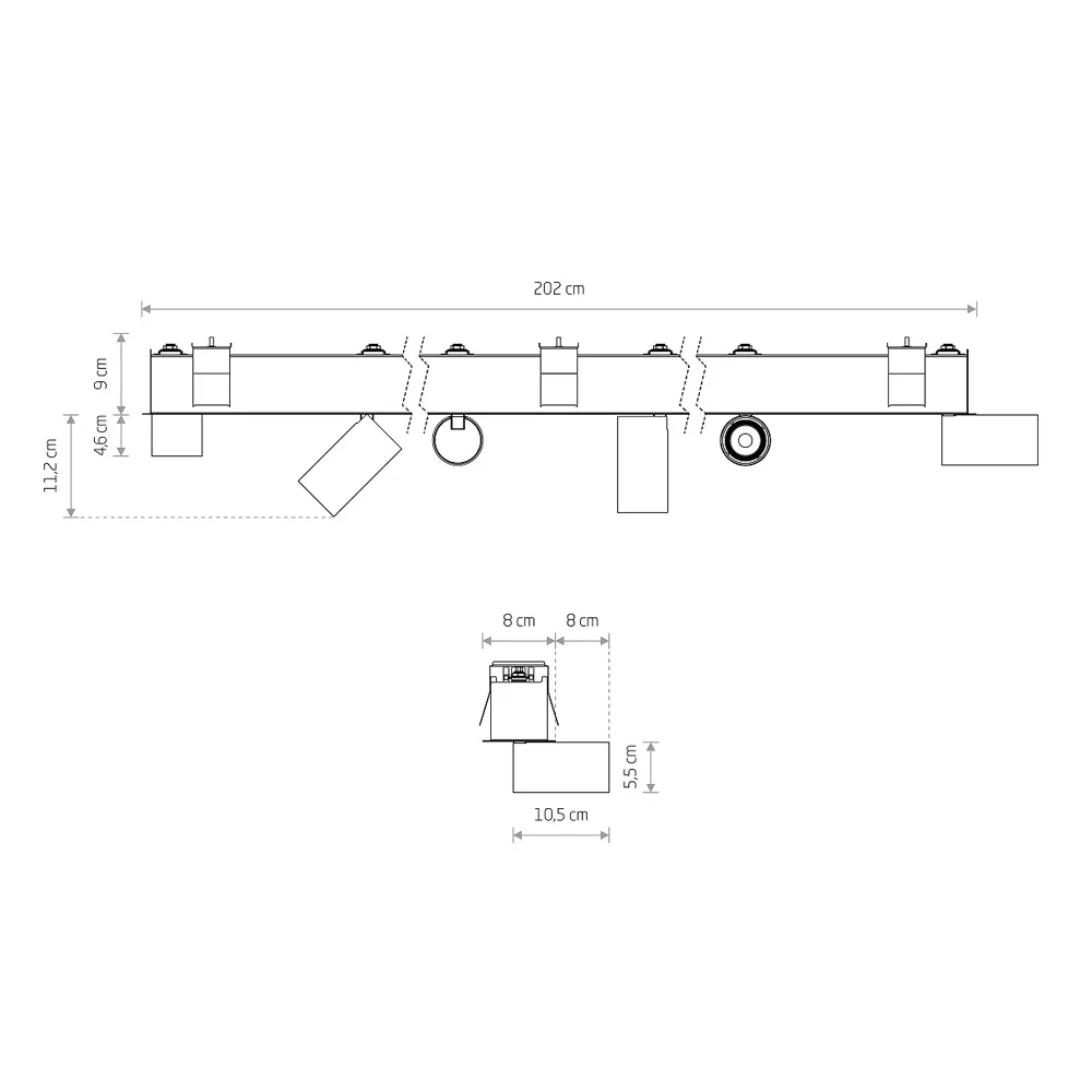 Спот Nowodvorski Mono 10468