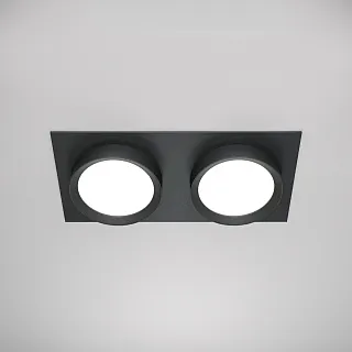 Встраиваемый светильник Maytoni Hoop DL086-02-GX53-SQ-B