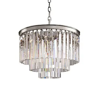 Люстра подвесная Delight Collection 1920s Odeon KR0387P-6 chrome/clear