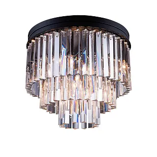 Люстра потолочная Delight Collection 1920s Odeon 771131 (KR0387C-6/P black/clear)